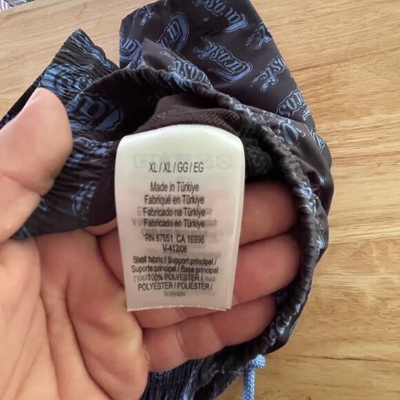 Lacoste Shorts Swim Trunks All Over Print Lined Elastic Drawstring Mens XL New - Picture 6 of 10